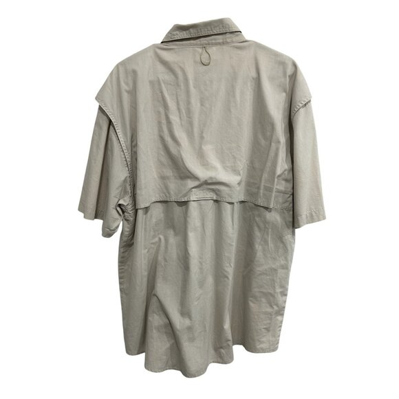 Field & Stream Mens XL Tan Short Sleeve Button-Up Shirt With Pockets - Picture 2 of 8